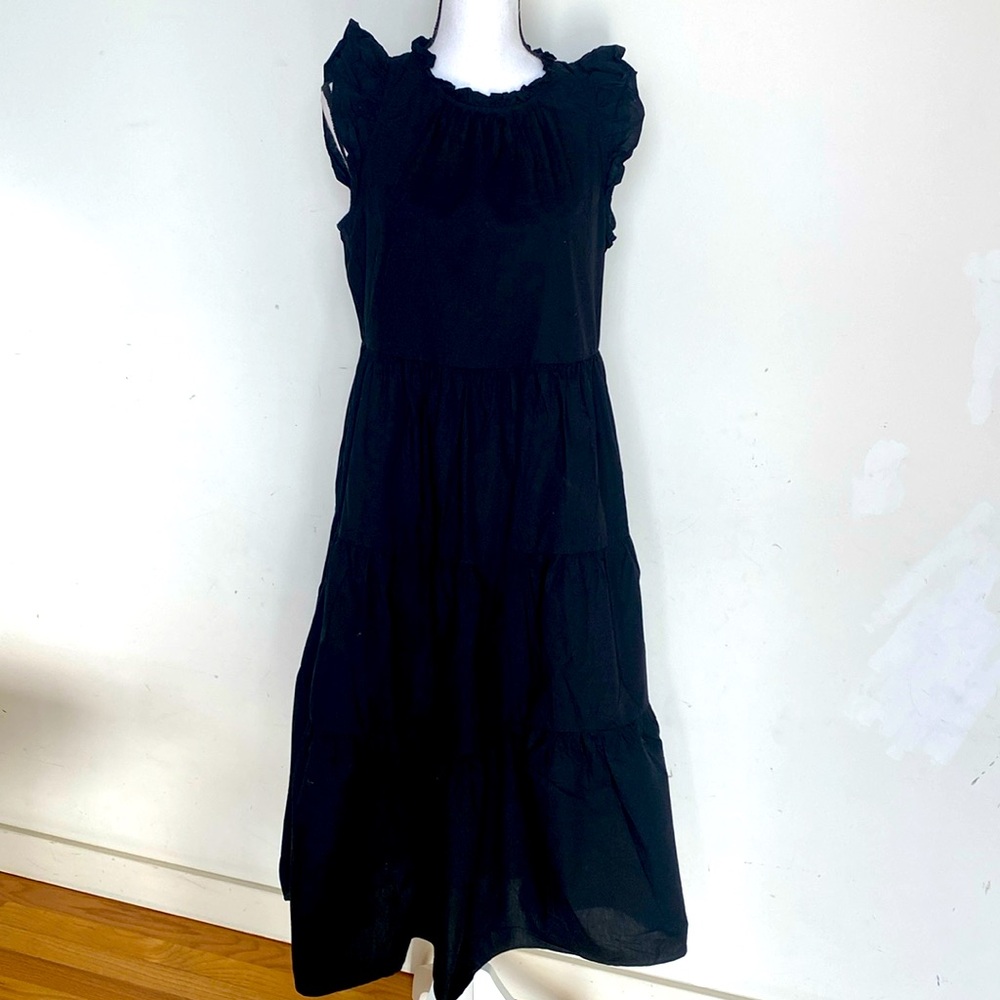 J.Crew Woman’s Ruffled Arm Tiered Dress